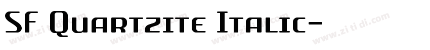 SF Quartzite Italic字体转换